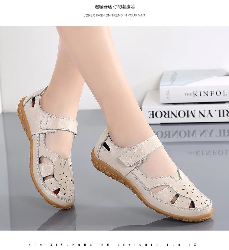 Women Sandals Casual Summer Ladies Closed Toe Beach Sandals Walking Women Flats Shoes Outdoor Comfort Female Fashion Sneakers