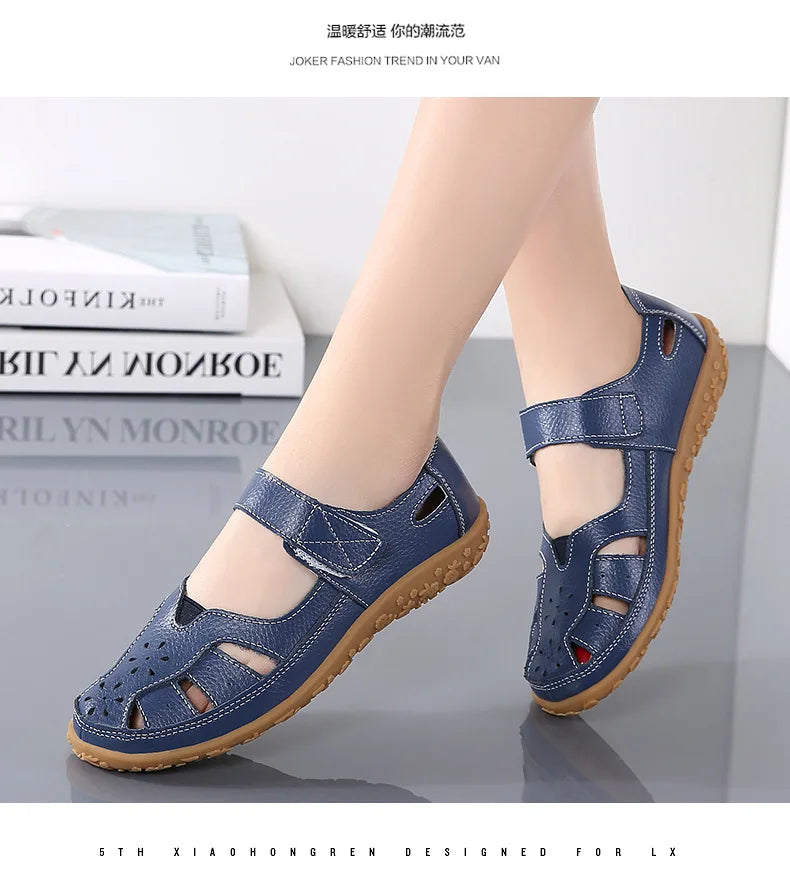 Women Sandals Casual Summer Ladies Closed Toe Beach Sandals Walking Women Flats Shoes Outdoor Comfort Female Fashion Sneakers