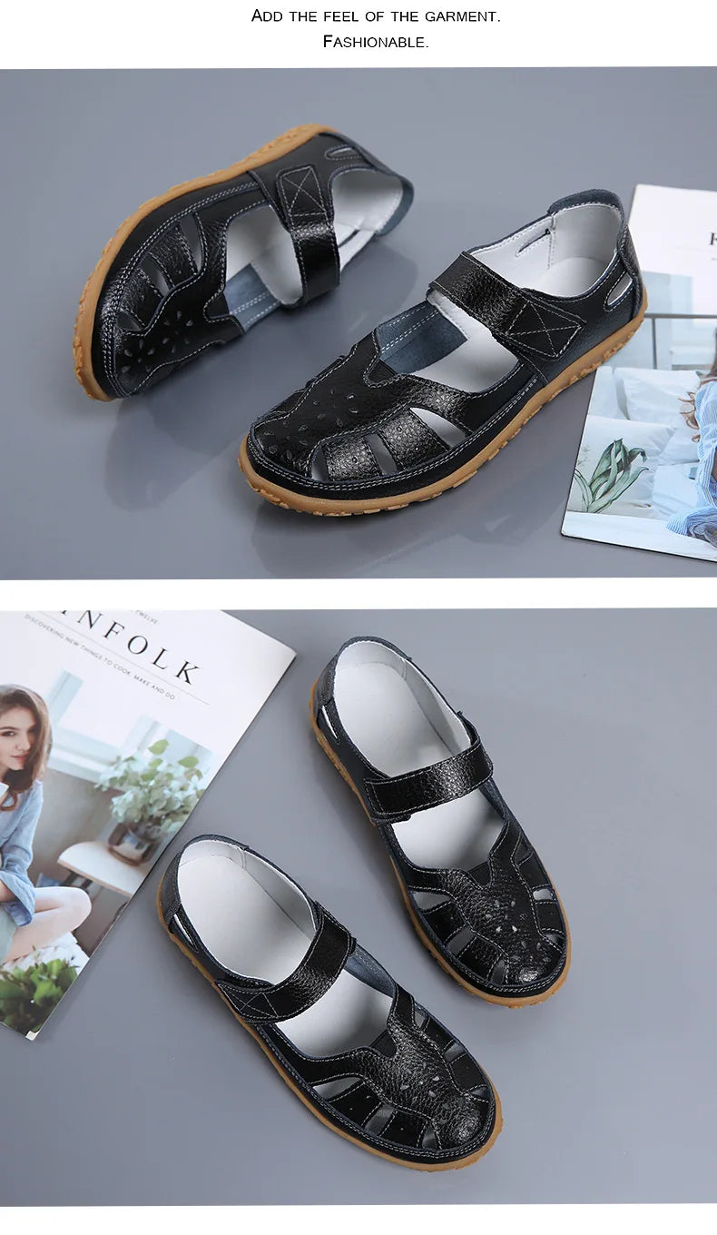 Women Sandals Casual Summer Ladies Closed Toe Beach Sandals Walking Women Flats Shoes Outdoor Comfort Female Fashion Sneakers
