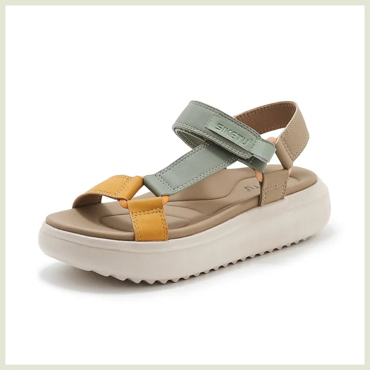 Sandals for Women's 2026 Summer New Lightweight Sandals for Casual Sports Comfort Thick Bottom Large Platform Womens Shoes