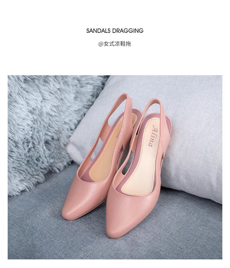 Elegant Jelly Sandals for Women — Breathable, Non-Slip & Effortlessly Chic