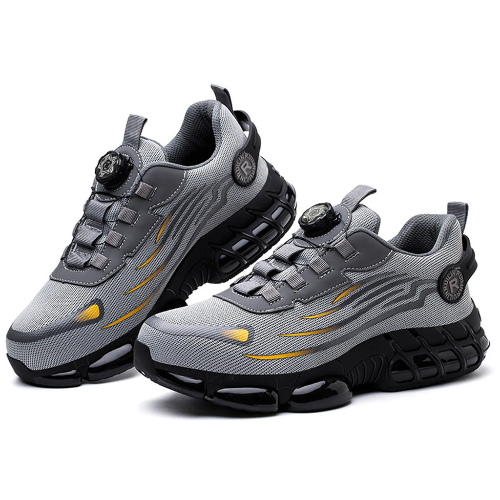 Indestructible Steel Toe Protective Safety Shoes Slip Resistant Abrasion Resistant Work Shoes Men Tough Comfortable Sneaker ﻿