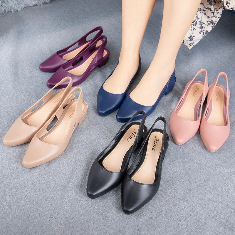 Elegant Jelly Sandals for Women — Breathable, Non-Slip & Effortlessly Chic