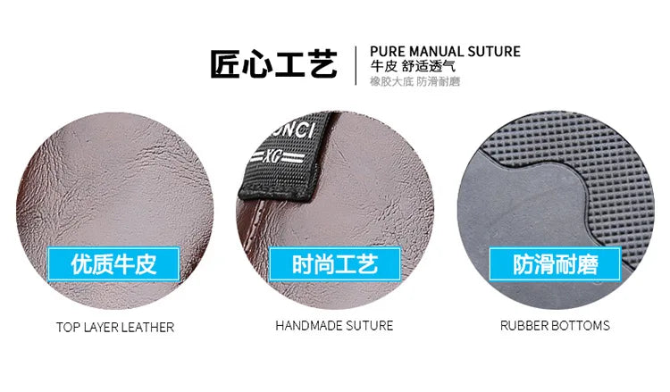 Sandals for Men Brand Casual Shoes Outdoor 2025 New Men's Slippers Comfortable Beach Shoes High Quality Leather Men Flat Sandals