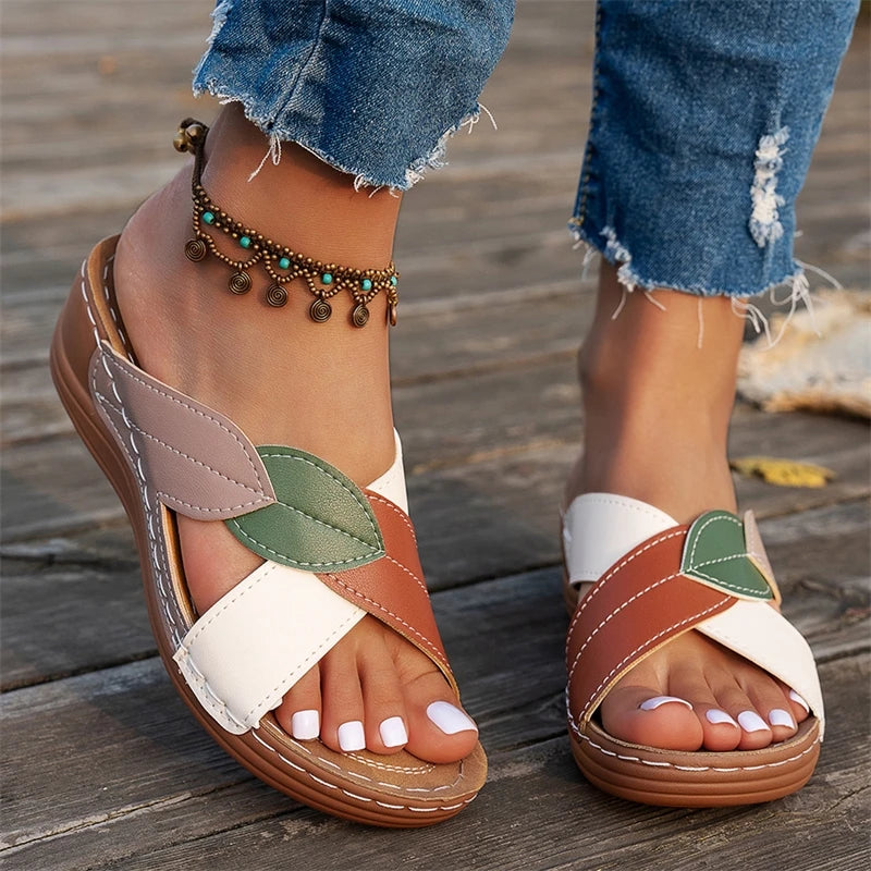 Sandals Women Summer 2026 Fashion Wedge Shoes For Women Retro Women's Sandals Slide Outdoor Female Footwear Sandalias Mujer