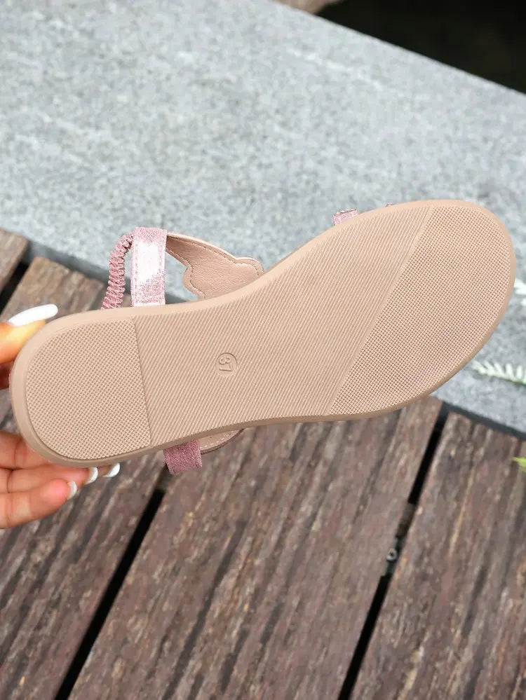 Women's Sandals Fashion Women Summer Sandals 2025 New Summer Shoes For Women Low Heels Flat Sandalias Mujer Crystal Footwear