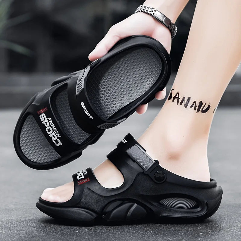 Men's Non-Slip Sports Sandals — Lightweight, Dual-Purpose for Indoor & Outdoor Use