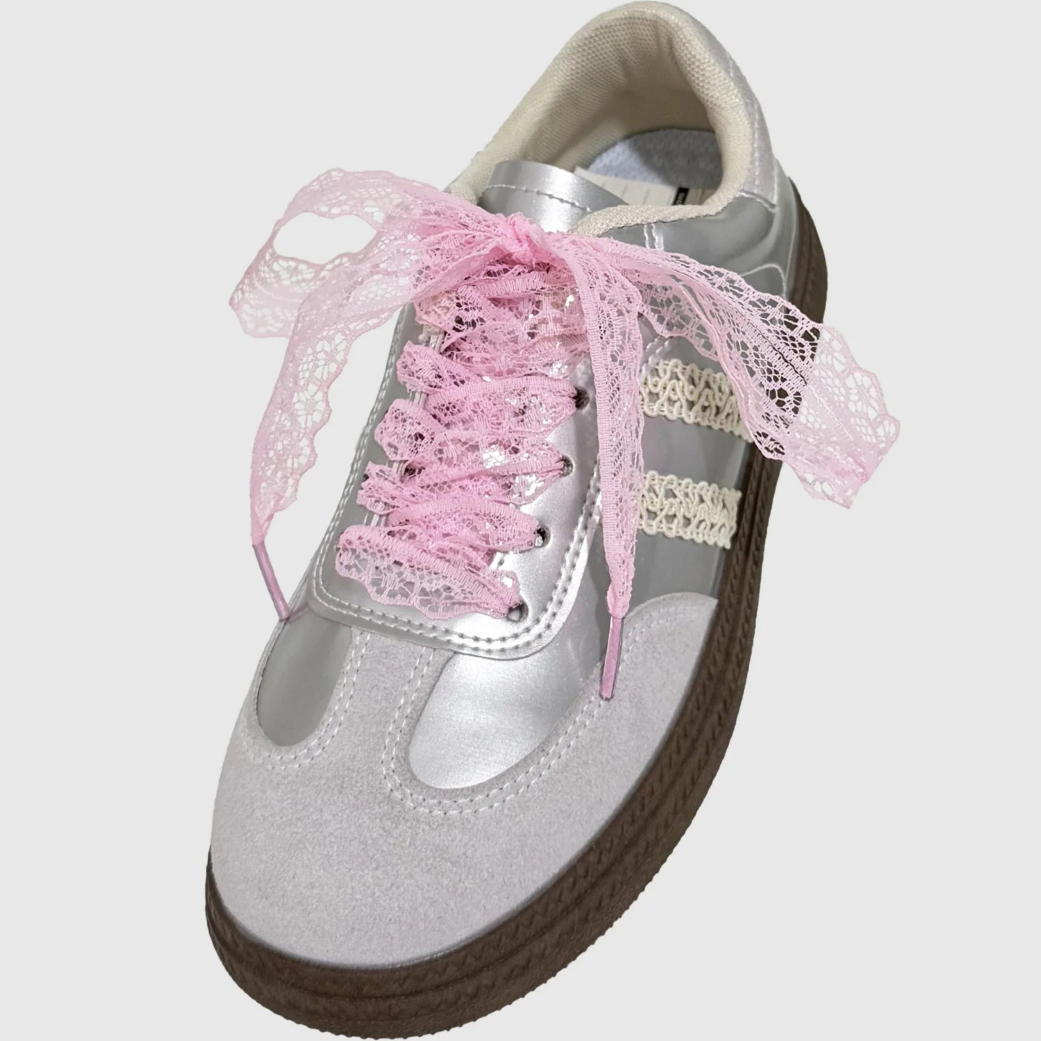 Hot Sale Lace Shoelaces for Women Casual Shoes 2.9CM Width Flat Shoelace for Sneakers Black White Shoe Laces Accessorices