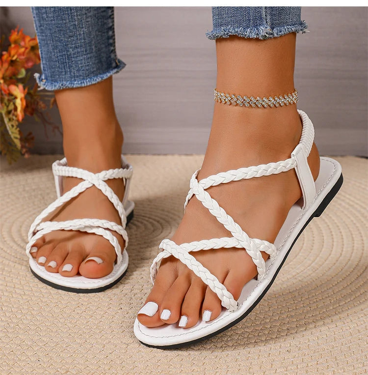 Elegant Flat Sandals for Women — Lightweight, Breathable & Made for Summer