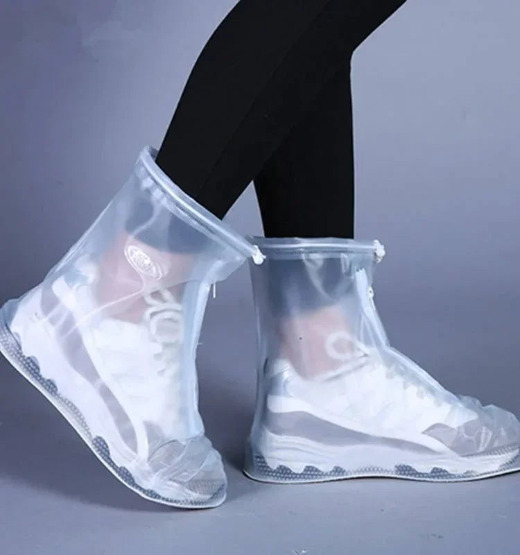 Shoes Cover Rain Waterproof Quality Thick Shoes Protectors Rain Boots PVC Non-Slip Rainy Shoe Cover Adult Kids Water proof shoes