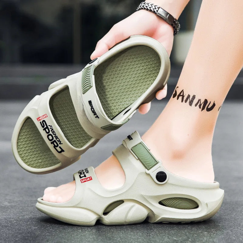 Men's Non-Slip Sports Sandals — Lightweight, Dual-Purpose for Indoor & Outdoor Use