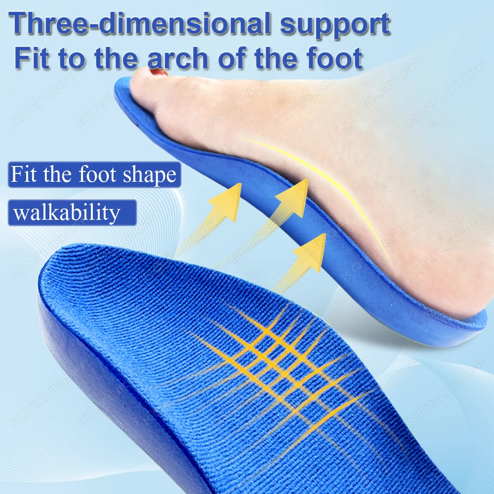 Adult Children's Orthotic Insoles Arch Support for Flat Foot High Arch Plantar Fasciitis Shock-Absorbing Sport Running Shoes Pad