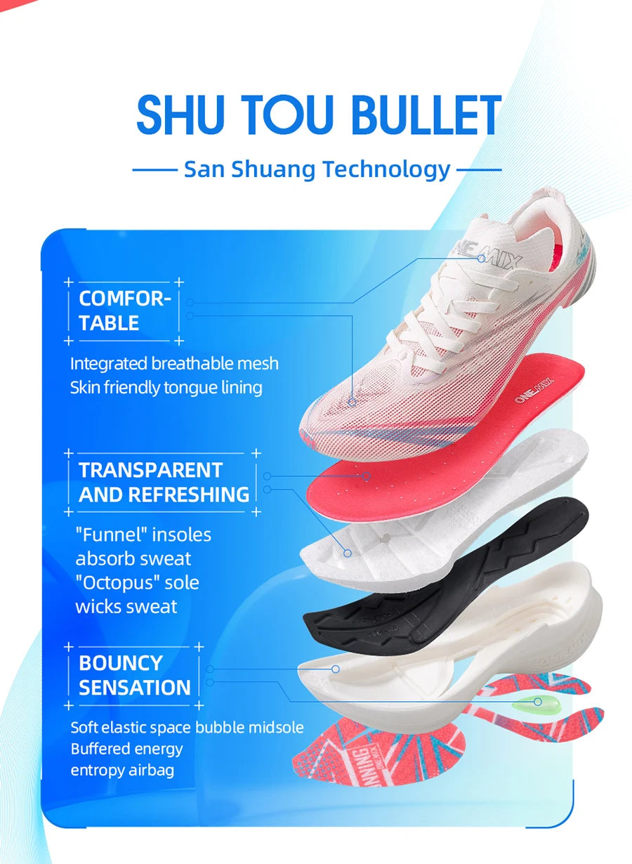Carbon Plate Marathon Running Shoe — Ultralight, Shock-Absorbing & Built to Break Your Personal Best