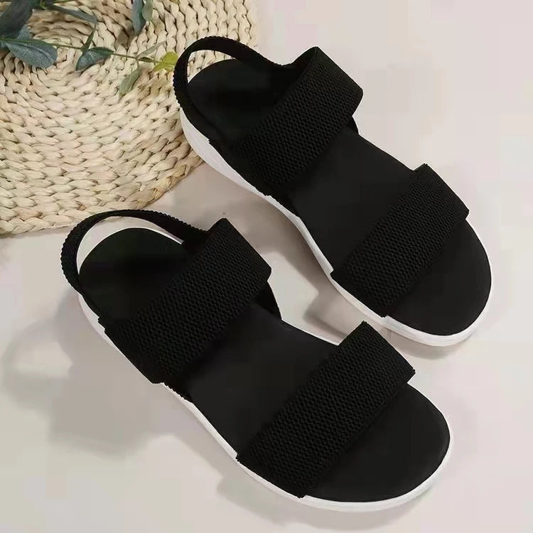Orthopedic Wedge Sandals for Women — Elegant Open Toe with Thick Heel Support