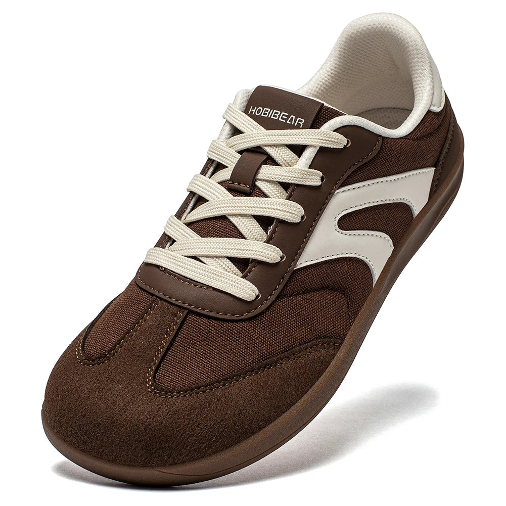 HOBIBEAR Unisex Barefoot Sneakers Women Men Wide Toe Minimalist Zero Drop Shoes Non Slip Lace Up Casual Sneaker
