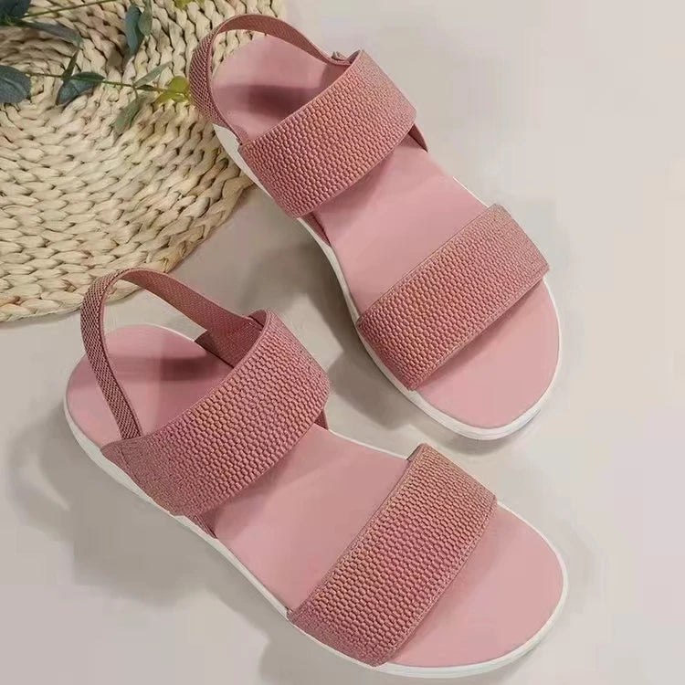 Orthopedic Wedge Sandals for Women — Elegant Open Toe with Thick Heel Support