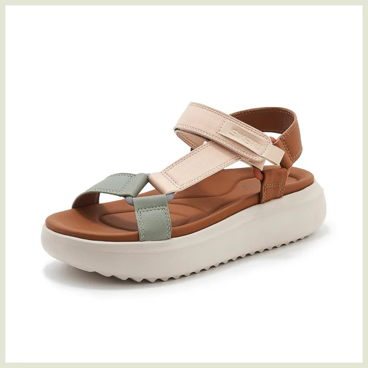 Sandals for Women's 2026 Summer New Lightweight Sandals for Casual Sports Comfort Thick Bottom Large Platform Womens Shoes