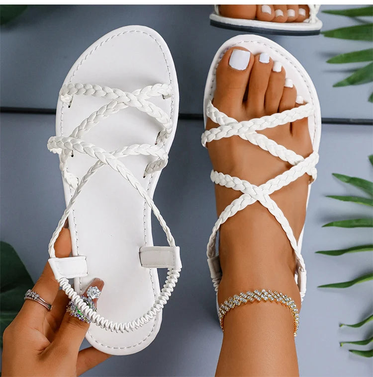 Elegant Flat Sandals for Women — Lightweight, Breathable & Made for Summer