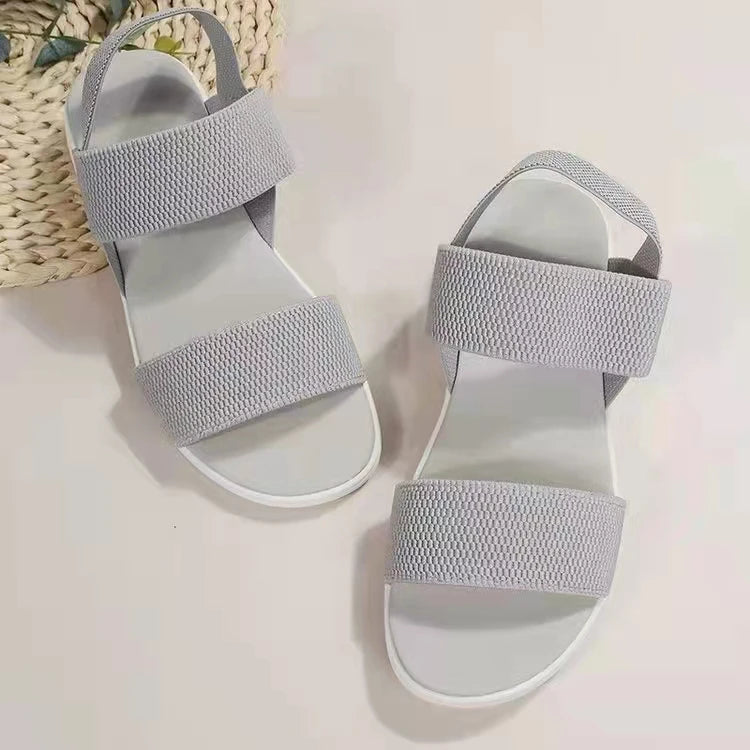 Orthopedic Wedge Sandals for Women — Elegant Open Toe with Thick Heel Support