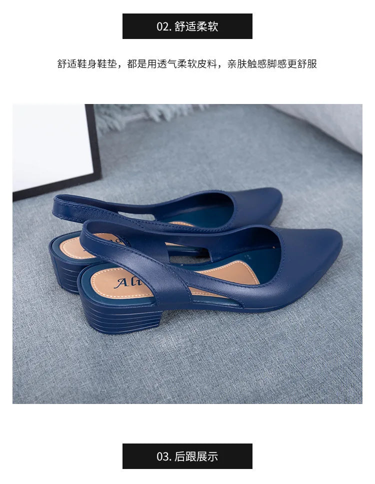 Elegant Jelly Sandals for Women — Breathable, Non-Slip & Effortlessly Chic