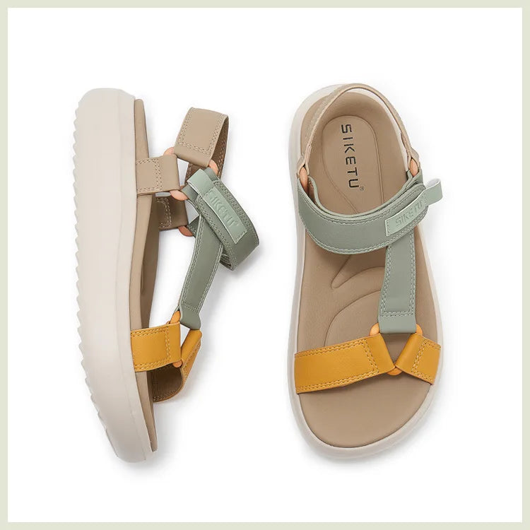 Sandals for Women's 2026 Summer New Lightweight Sandals for Casual Sports Comfort Thick Bottom Large Platform Womens Shoes