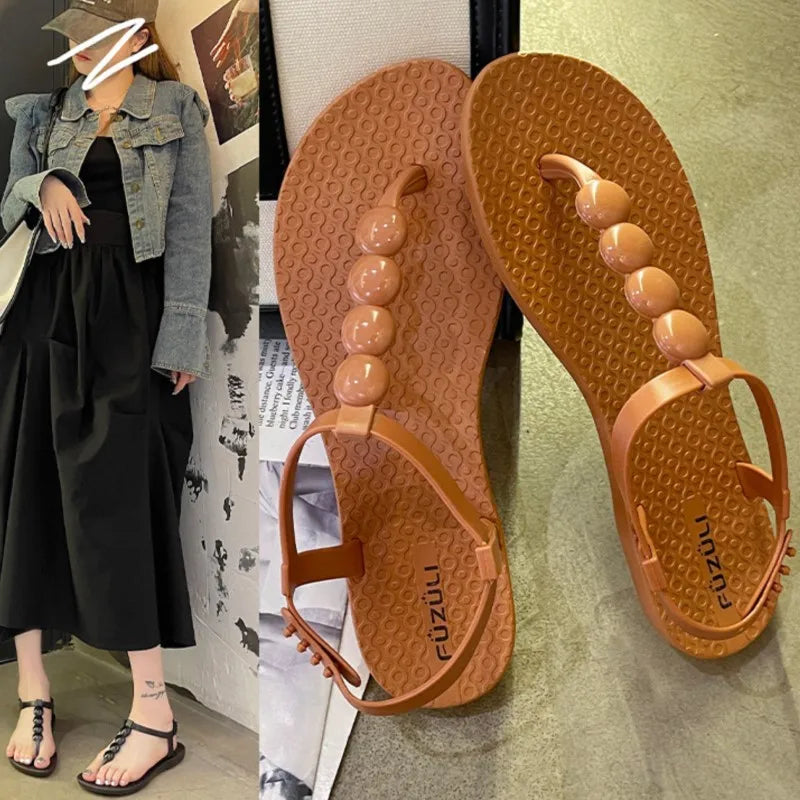 Shoes Women Sandals Summer Retro Sandals For Women Soft Women's Shoes Party Sandals Woman Casual Footwear Female Sandal Women