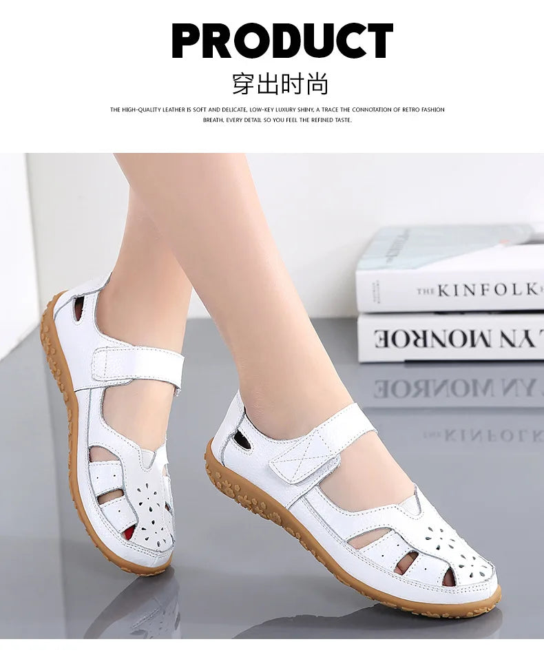 Women Sandals Casual Summer Ladies Closed Toe Beach Sandals Walking Women Flats Shoes Outdoor Comfort Female Fashion Sneakers
