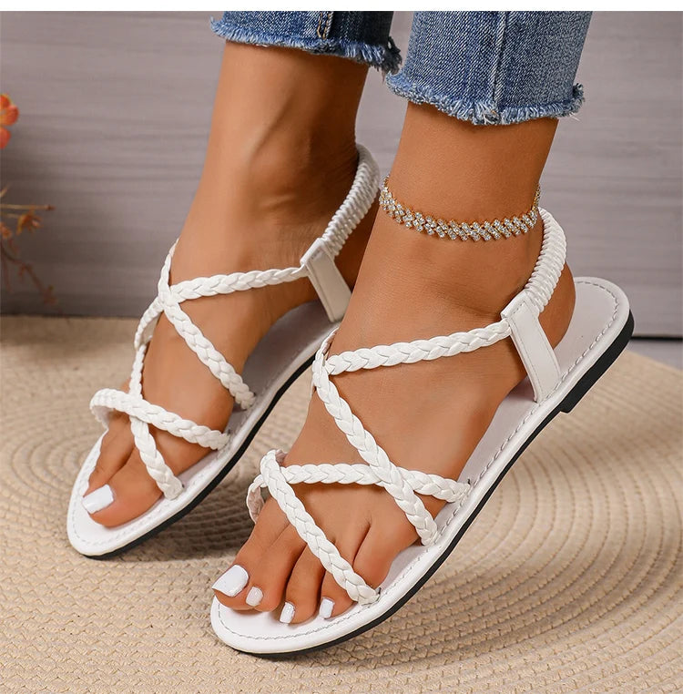 Elegant Flat Sandals for Women — Lightweight, Breathable & Made for Summer