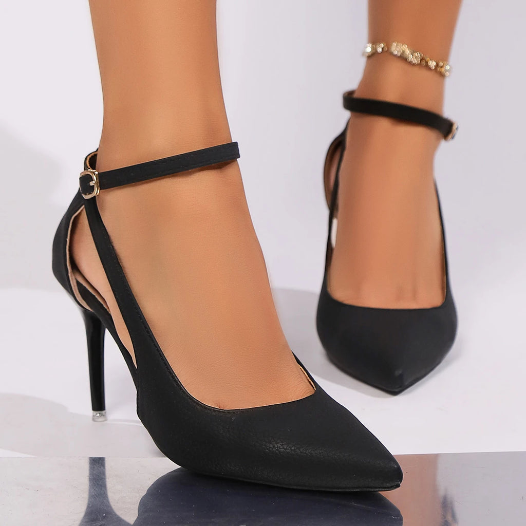 Women Sandals Summer Hot New Fashion Sexy Sandals Pointed Toe Outdoor Beach Shoes for Women Office Shallow High Heels Sandals