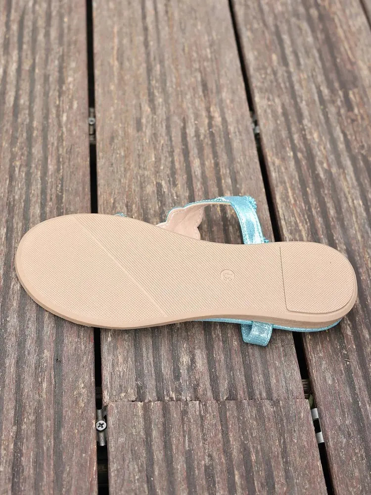 Women's Sandals Fashion Women Summer Sandals 2025 New Summer Shoes For Women Low Heels Flat Sandalias Mujer Crystal Footwear