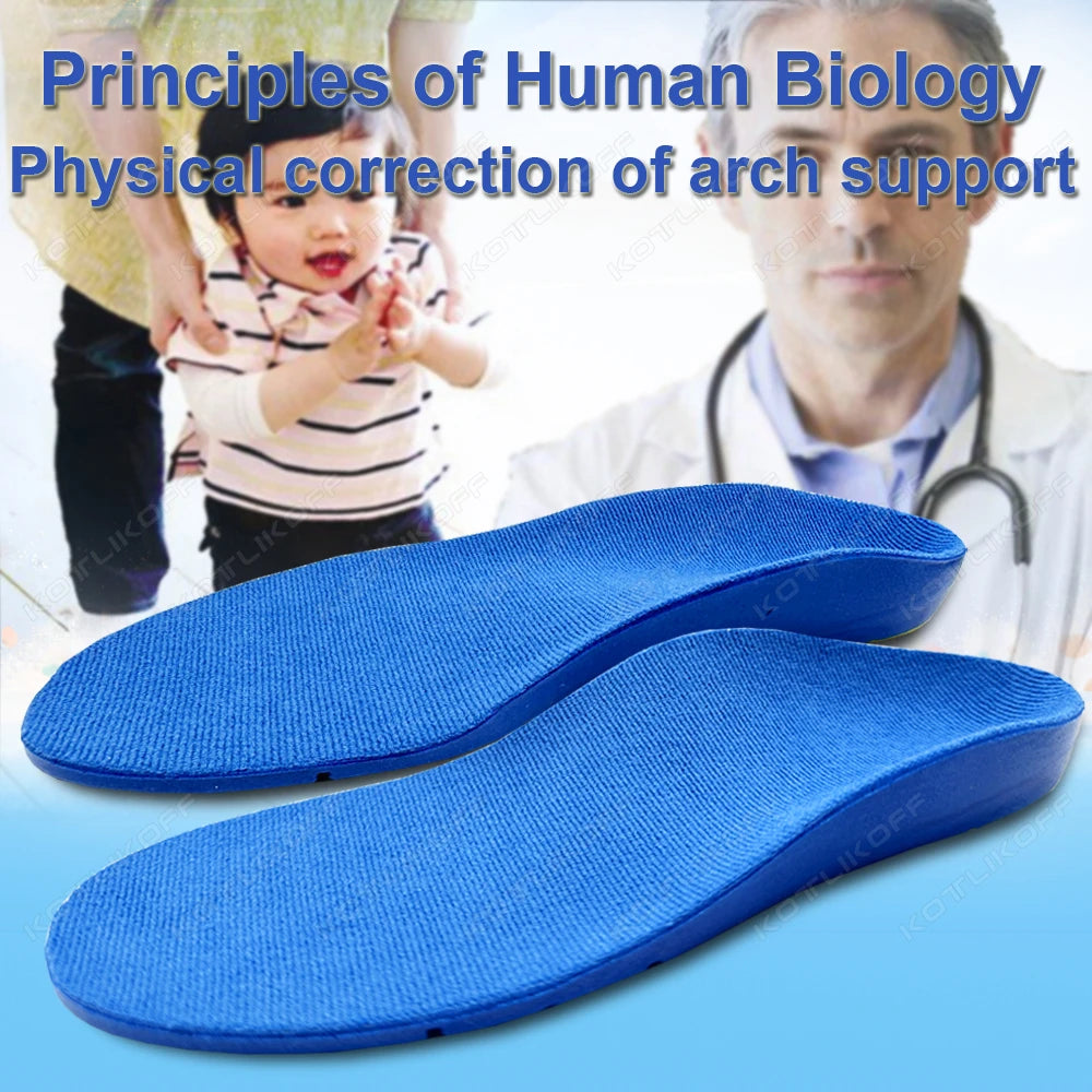 Adult Children's Orthotic Insoles Arch Support for Flat Foot High Arch Plantar Fasciitis Shock-Absorbing Sport Running Shoes Pad