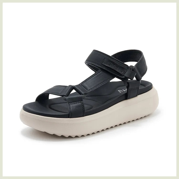 Sandals for Women's 2026 Summer New Lightweight Sandals for Casual Sports Comfort Thick Bottom Large Platform Womens Shoes