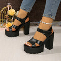 Women Sandals 2025 New Summer Platform High Heels Sandals Women Waterproof Super-high Chunky Heels Womens Shoes Zapatos De Mujer