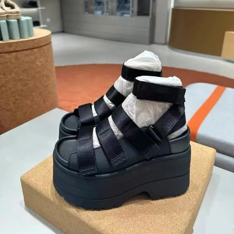 Thick-soled, High-raised, Toe-exposed, Backheel Strap, Fashionable, Versatile, Comfortable and Anti-slip Casual Women's Sandals