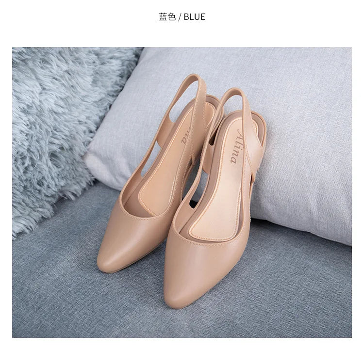 Elegant Jelly Sandals for Women — Breathable, Non-Slip & Effortlessly Chic