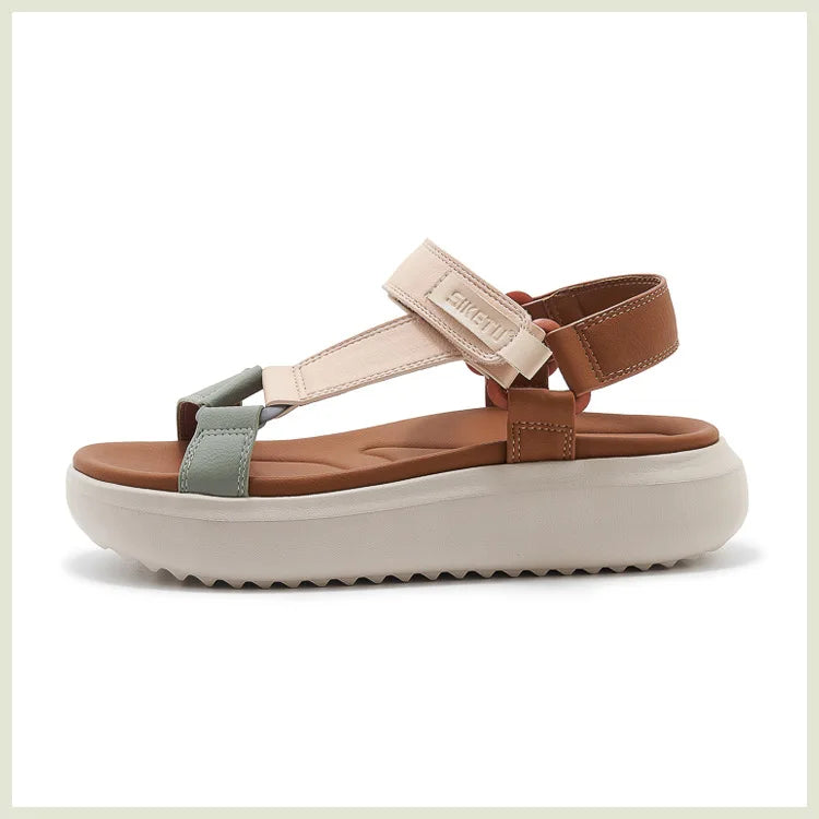 Sandals for Women's 2026 Summer New Lightweight Sandals for Casual Sports Comfort Thick Bottom Large Platform Womens Shoes
