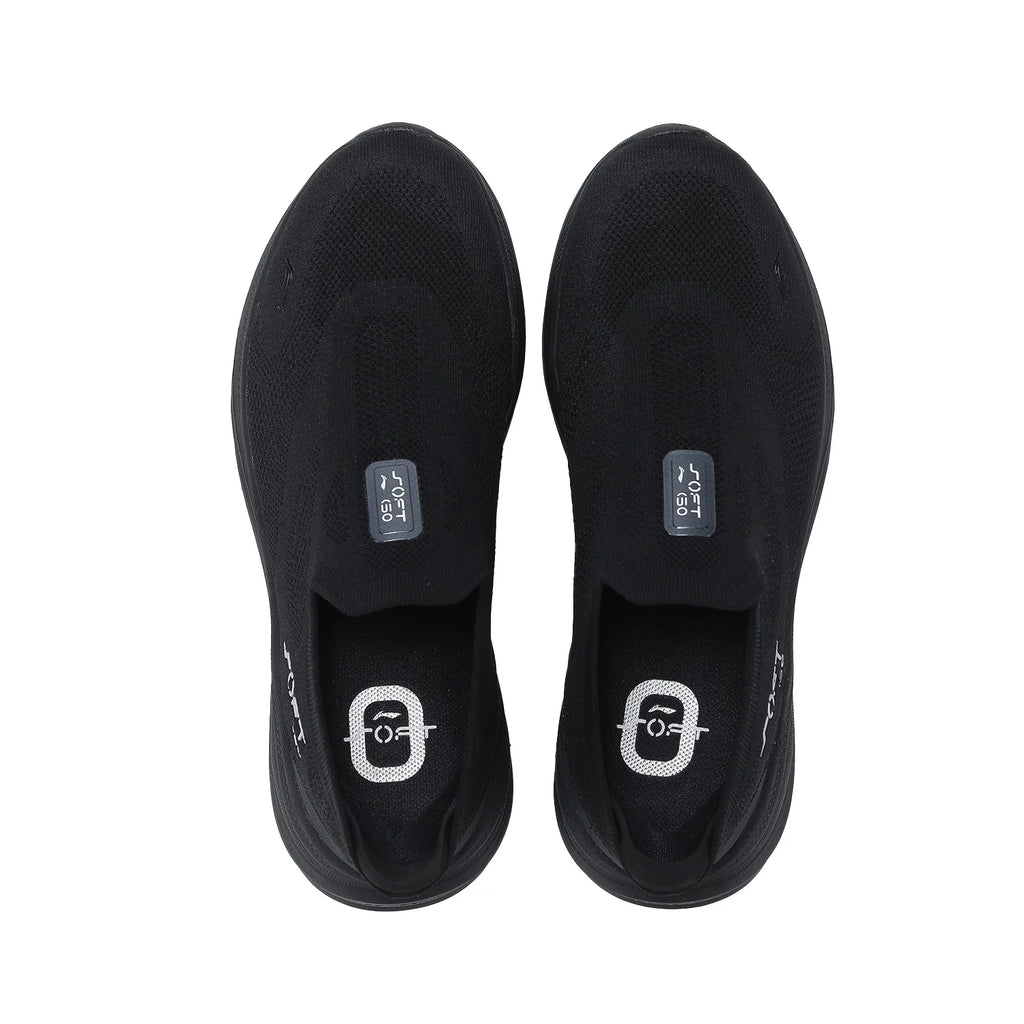Li-Ning Men's SOFT GO 2 KNIT Slip-on Casual Walking Shoes Cushion Comfy Stable LiNing Mesh Jogging Daily Sports Sneakers AGLV017