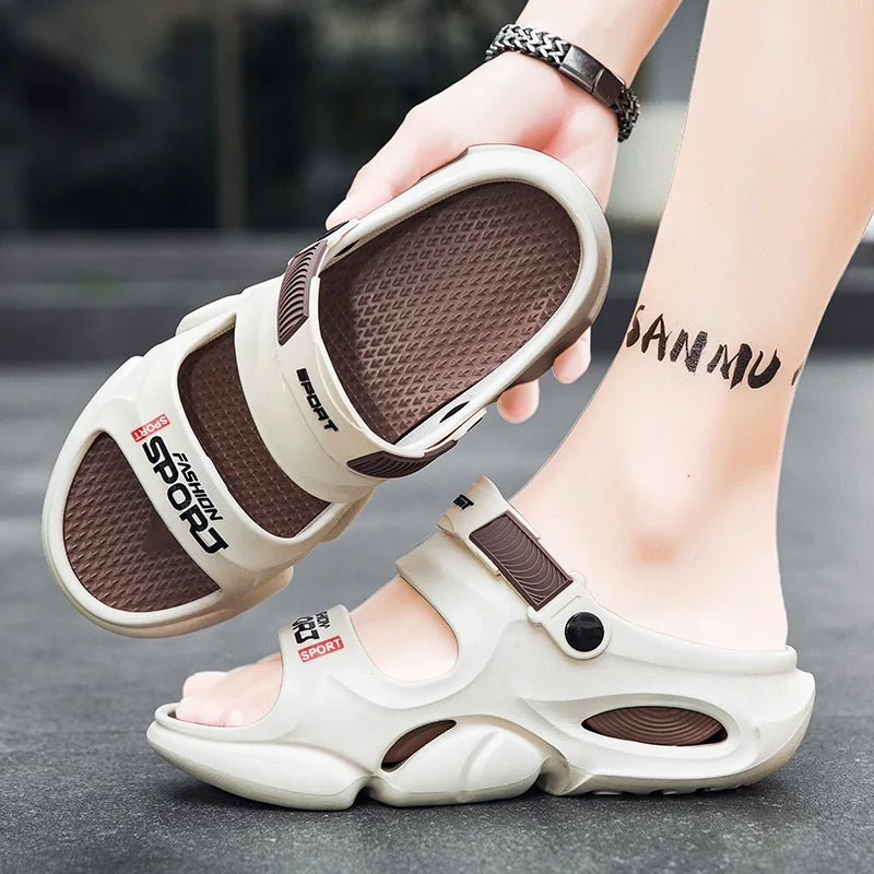 Men's Non-Slip Sports Sandals — Lightweight, Dual-Purpose for Indoor & Outdoor Use
