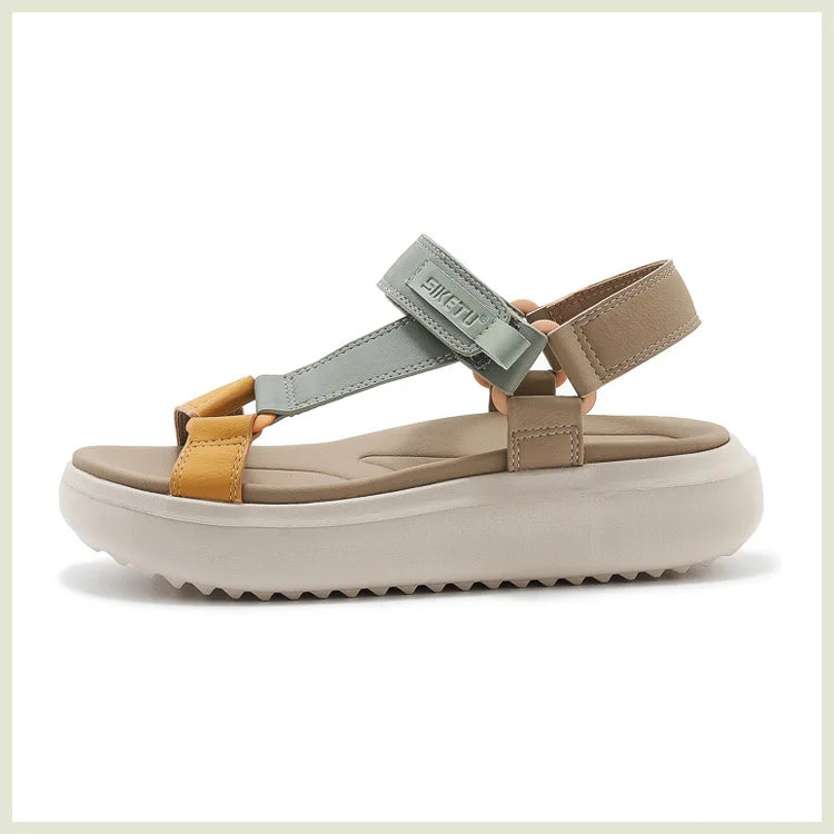 Sandals for Women's 2026 Summer New Lightweight Sandals for Casual Sports Comfort Thick Bottom Large Platform Womens Shoes