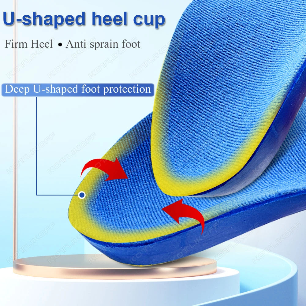 Adult Children's Orthotic Insoles Arch Support for Flat Foot High Arch Plantar Fasciitis Shock-Absorbing Sport Running Shoes Pad