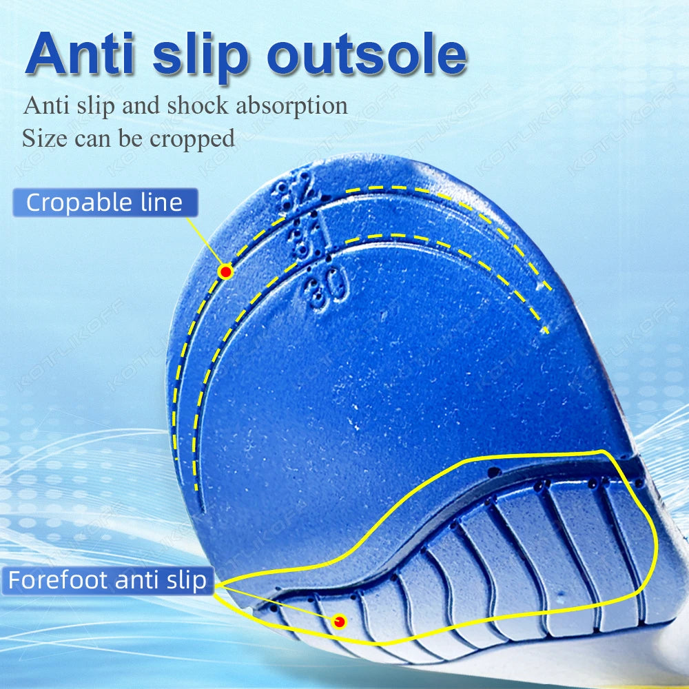 Adult Children's Orthotic Insoles Arch Support for Flat Foot High Arch Plantar Fasciitis Shock-Absorbing Sport Running Shoes Pad