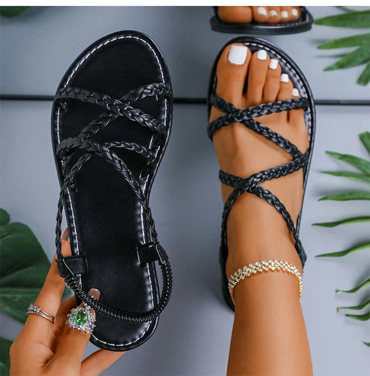 Elegant Flat Sandals for Women — Lightweight, Breathable & Made for Summer
