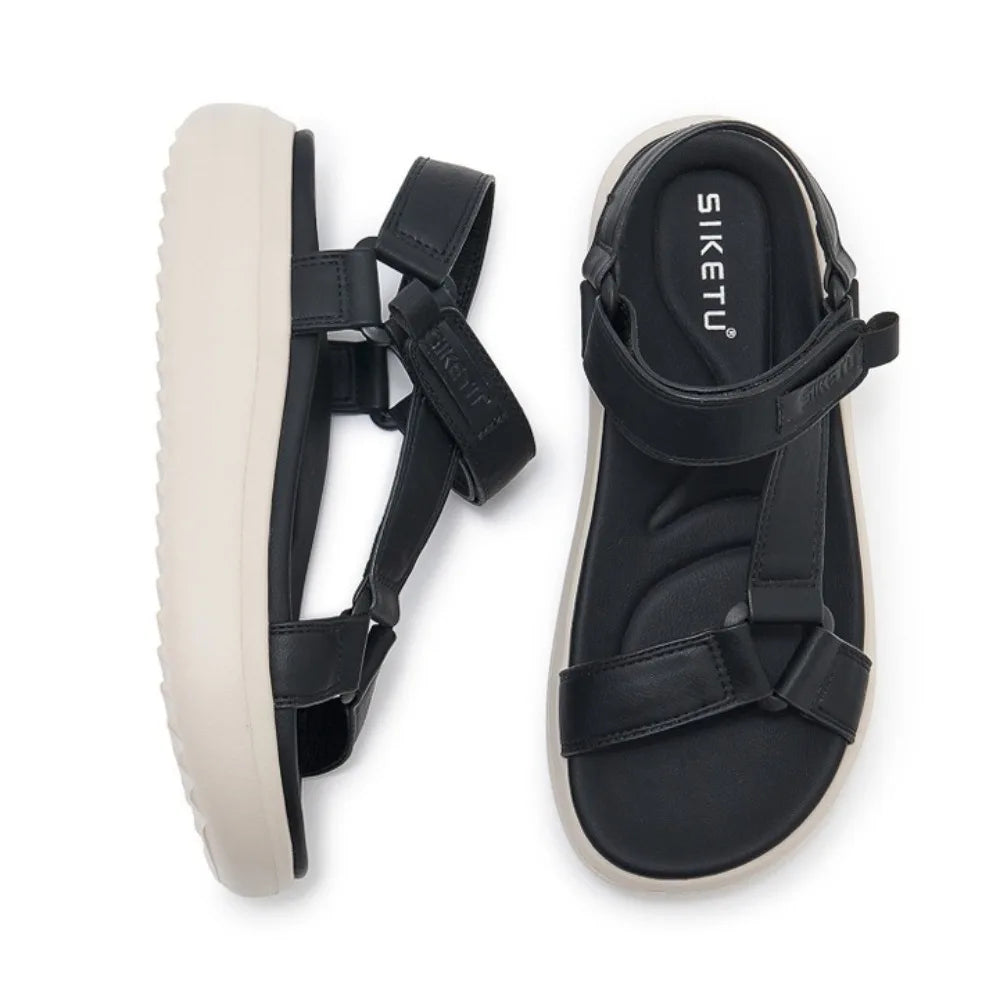 Sandals for Women's 2026 Summer New Lightweight Sandals for Casual Sports Comfort Thick Bottom Large Platform Womens Shoes